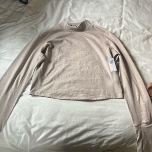 Cream long sleeve turtle neck